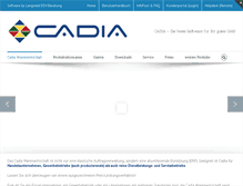 Tablet Screenshot of cadia.de